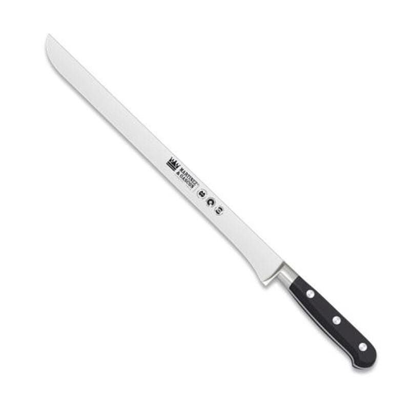 Cuchillo jamonero forjado 30 cm, mango negro