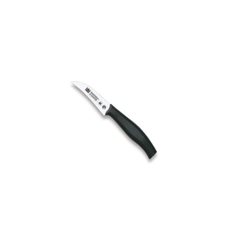 Cuchillo pelador curvo 7,5 cm, mango negro