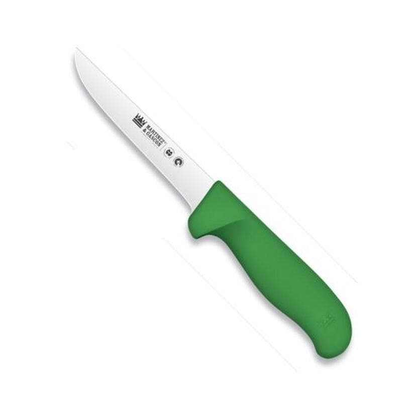 Cuchillo deshuesar recto 13 cm mango de polipropileno serie Atenas, mango verde