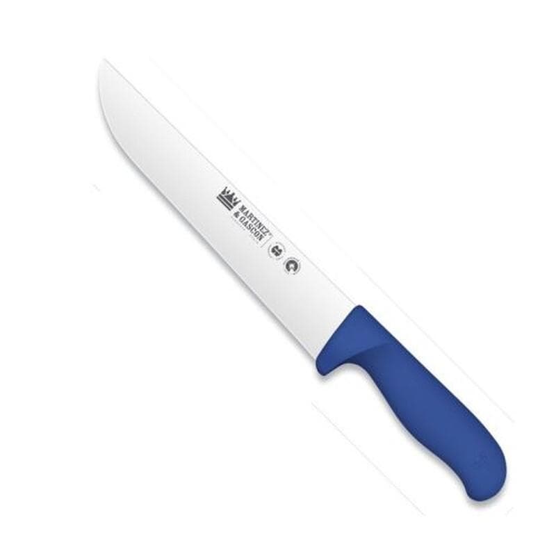 Cuchillo carnicero mango inyectado 22,5 cm, mango azul