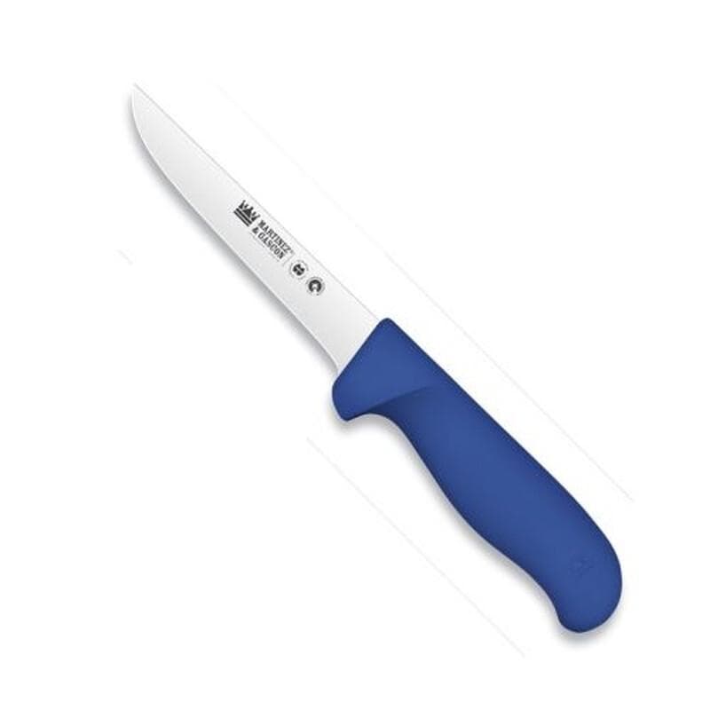 Cuchillo deshuesar recto 13 cm inyectado, mango azul