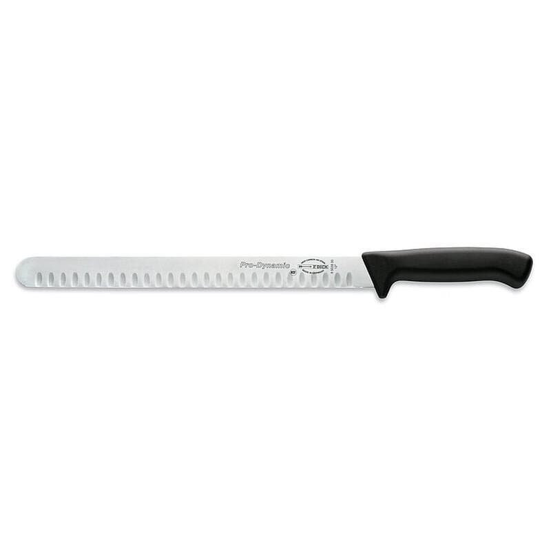 Cuchillo para fiambre con alvéolos 30 cm, mango negro